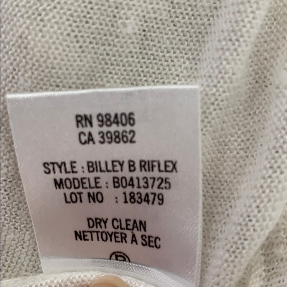 Theory linen & silk off white shawl cardigan - Picture 8 of 8